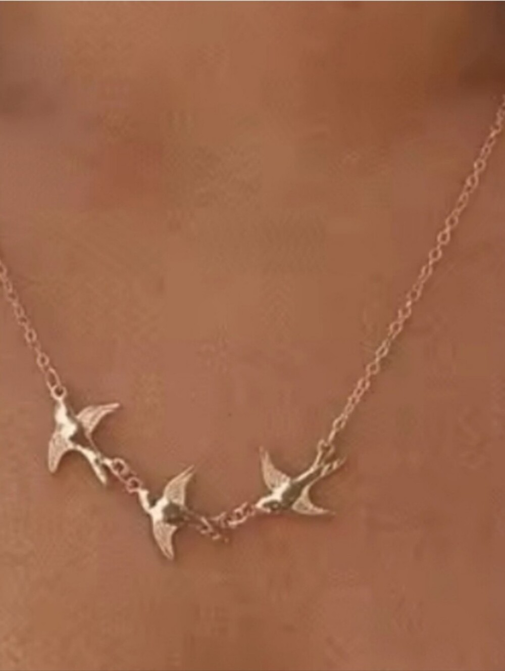 New! Three Little Birds Gold Swallow Necklace | NWOT # 1080
